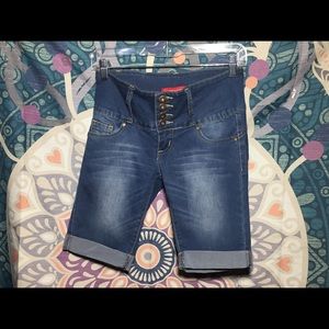 Blue boy styled shorts